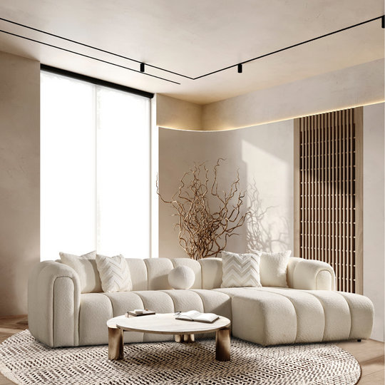 Modern Bouclé Corner Sofa, London