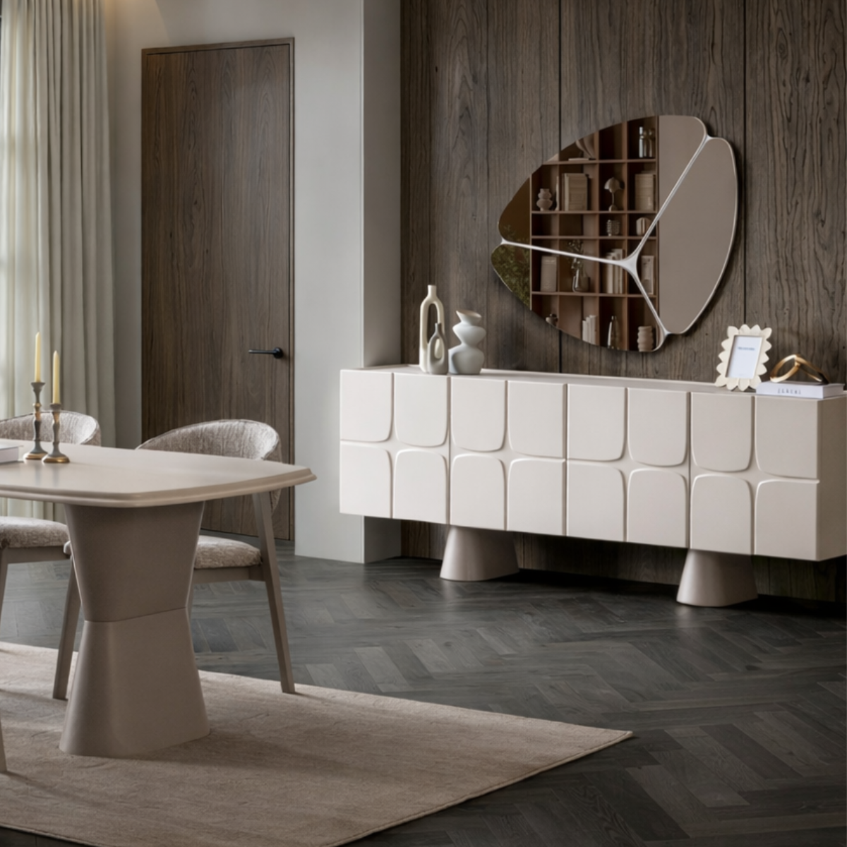 Dining Sideboard with Mirror, Lorin