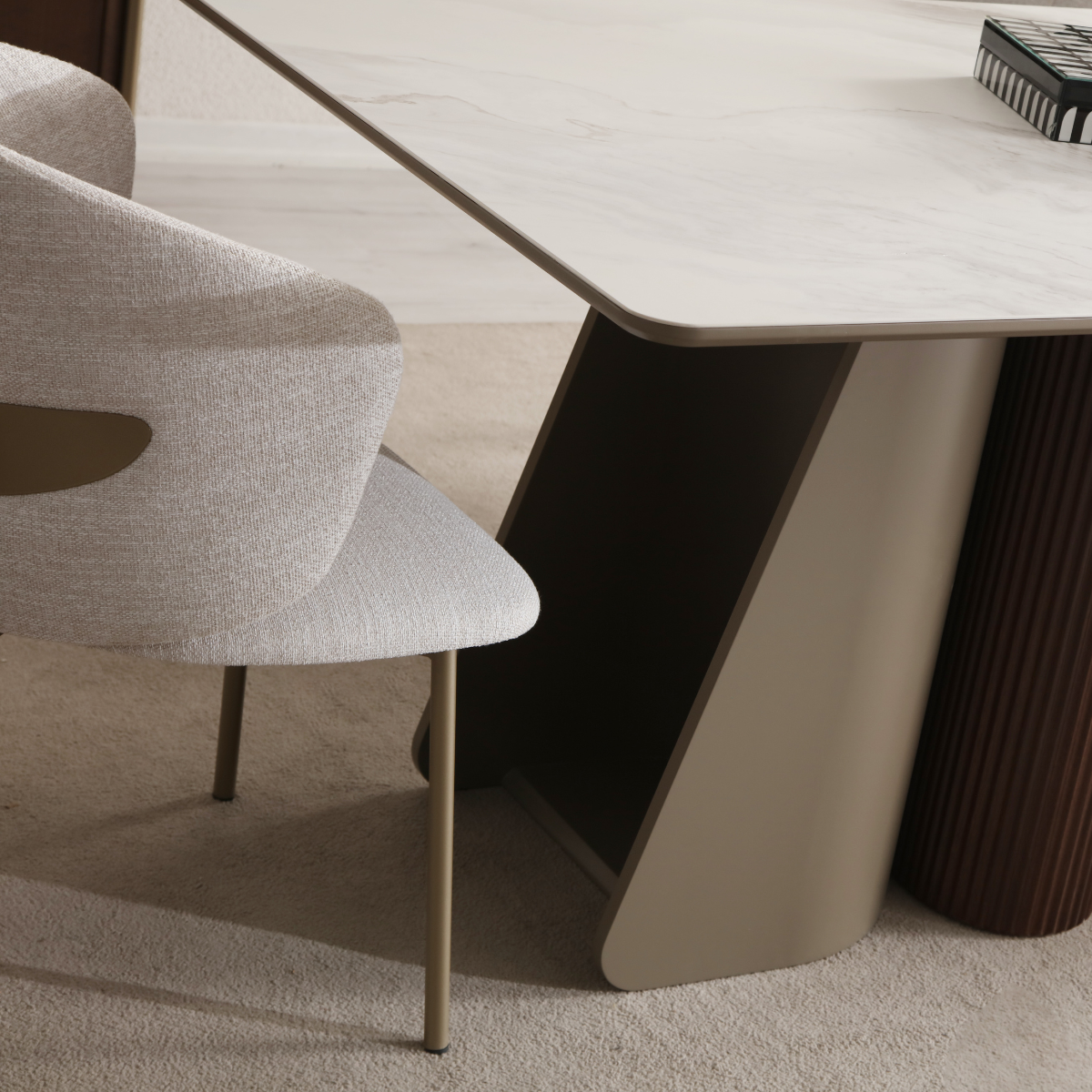 Modern Dining Table Cros, contemporary organic design