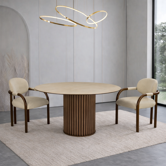Round Ceramic Top Table, Fort
