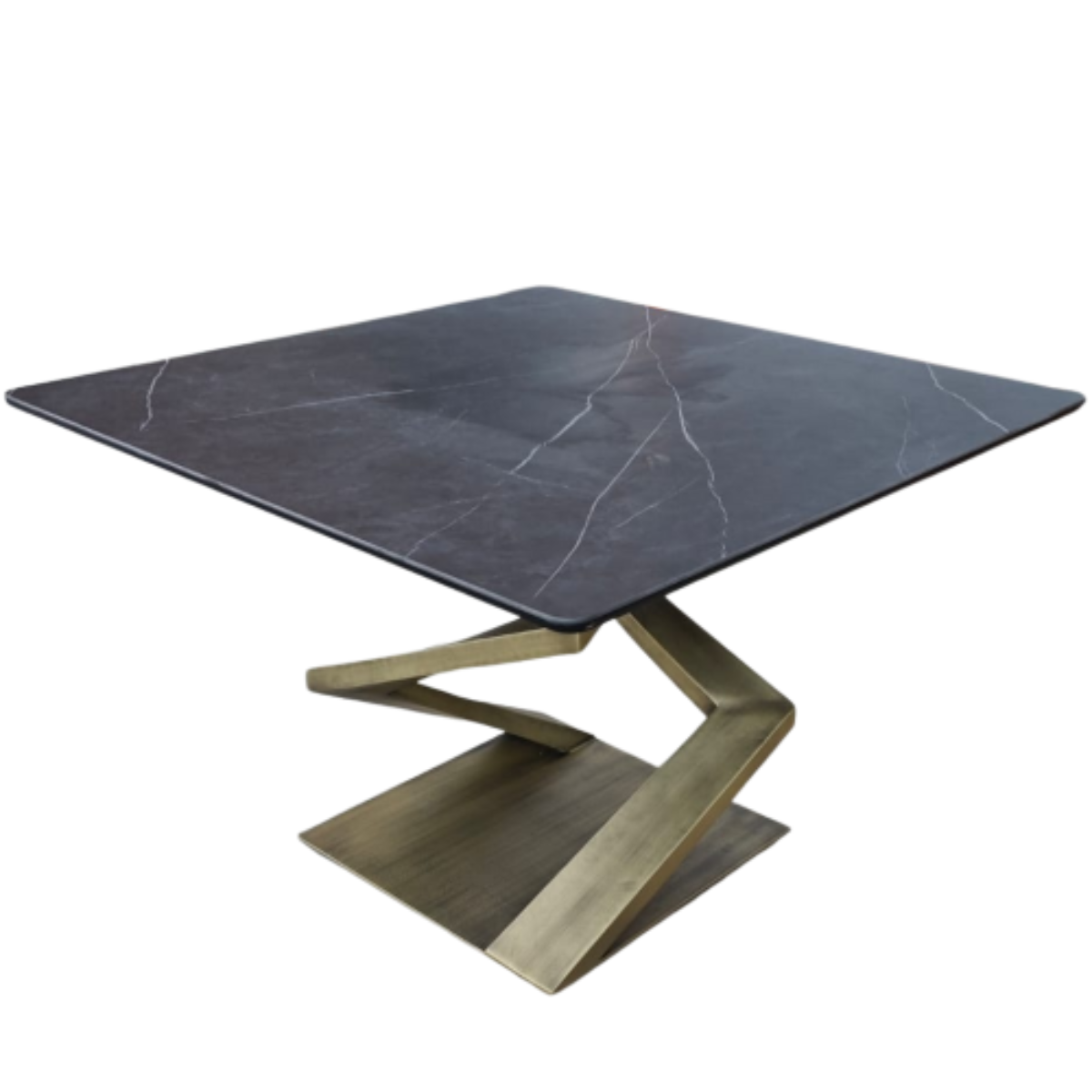 Ceramic Top Table, Zigzag