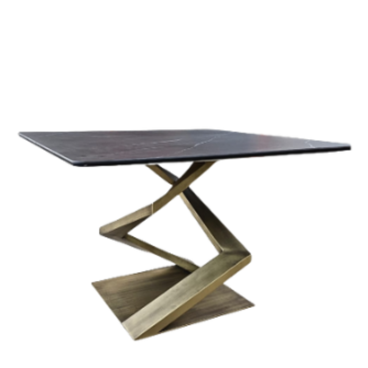 Ceramic Top Table, Zigzag