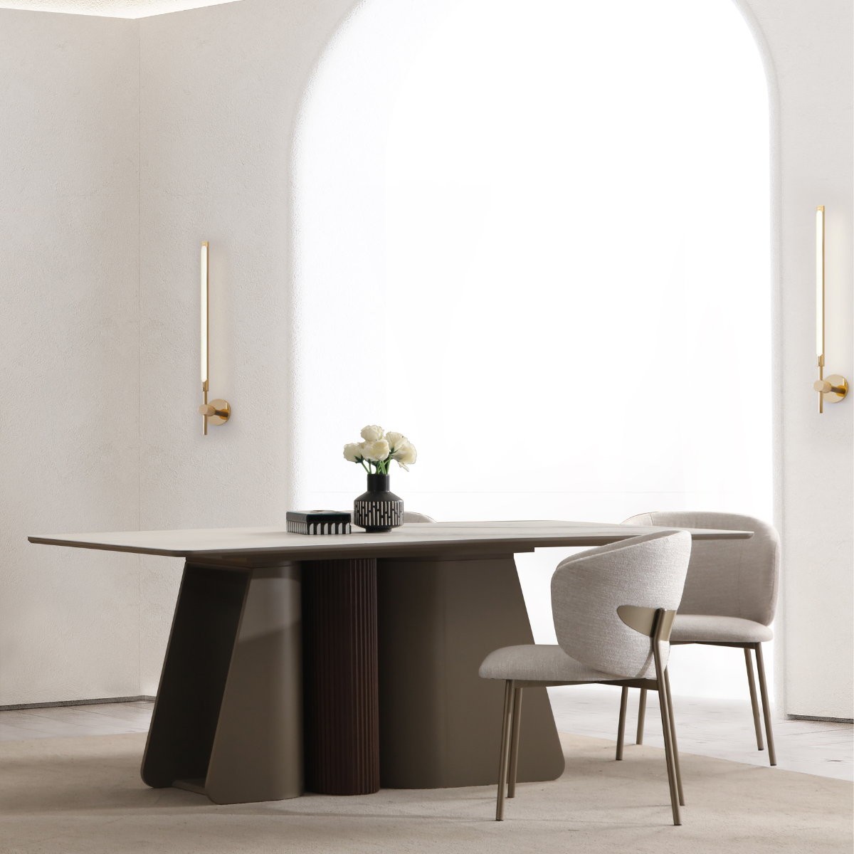 Modern Dining Table Cros, contemporary organic design