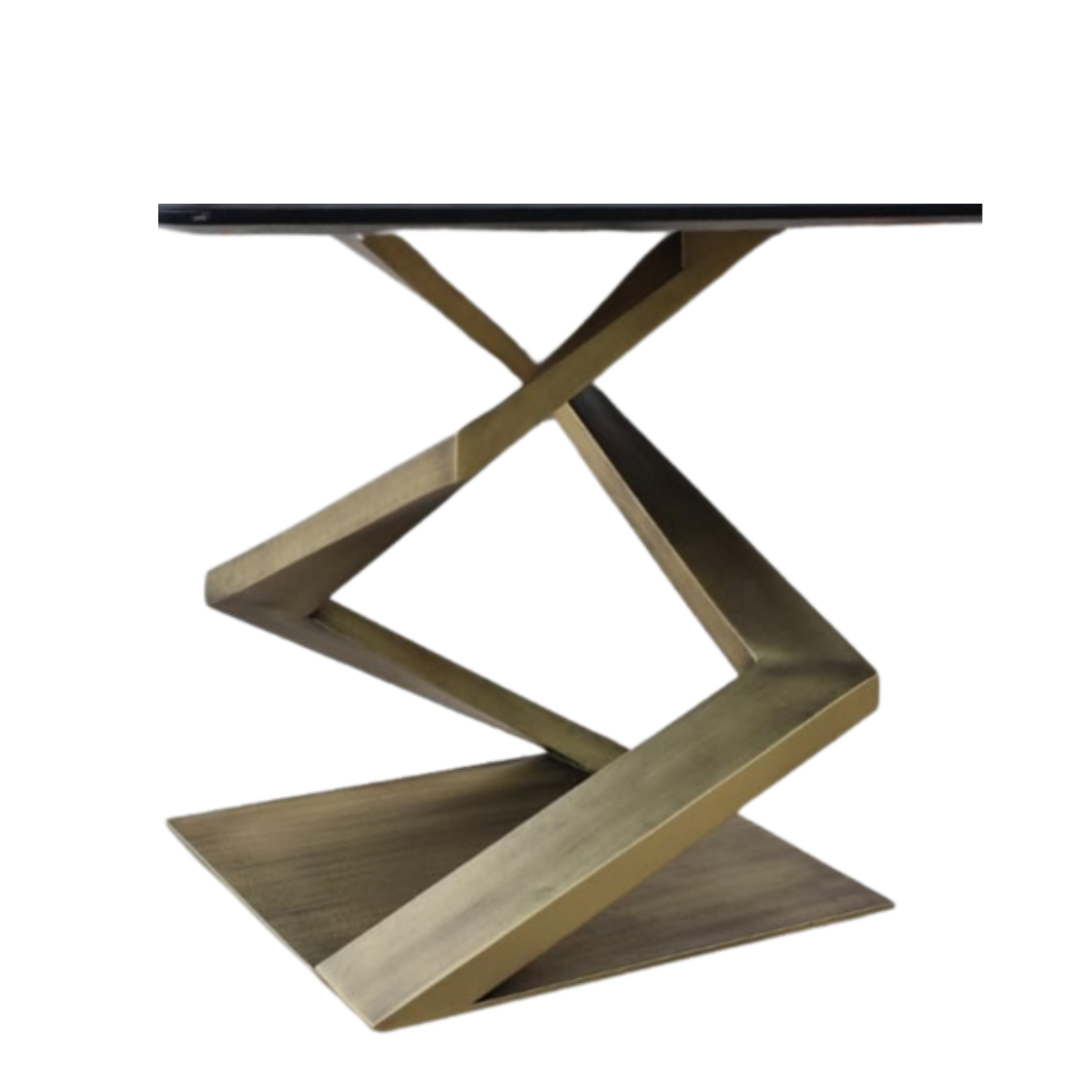 Ceramic Top Table, Zigzag