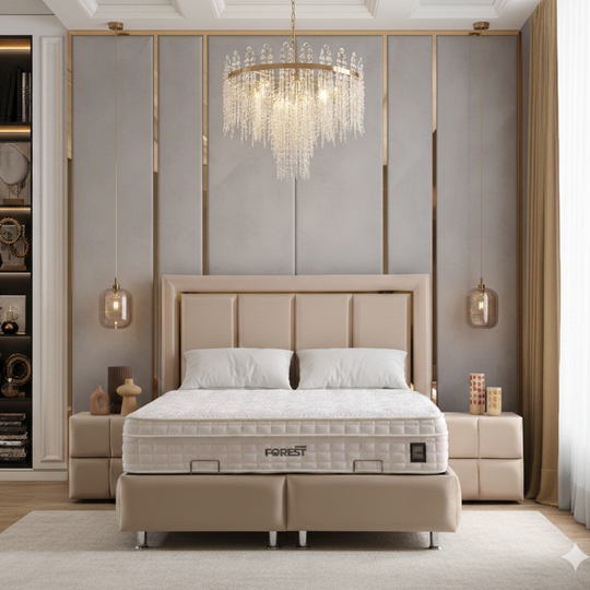 Modern Upholstered Bed, Bergama