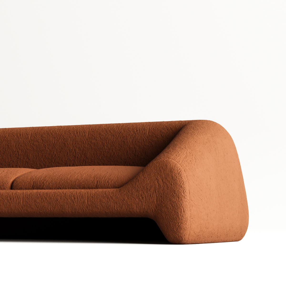 3-Seater Bouclé Sofa Reguma