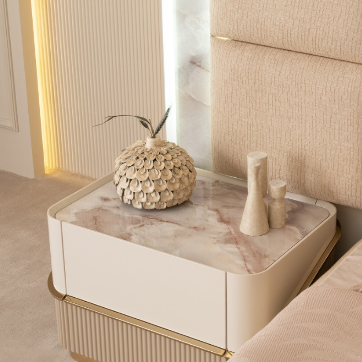 Luxury Upholstered Bed, Electra
