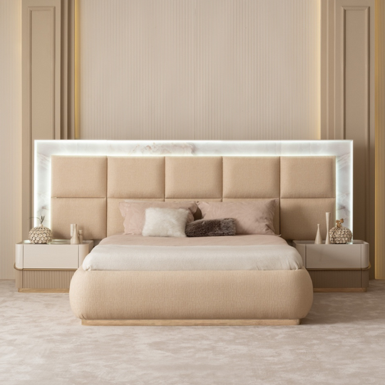 Luxury Upholstered Bed, Electra