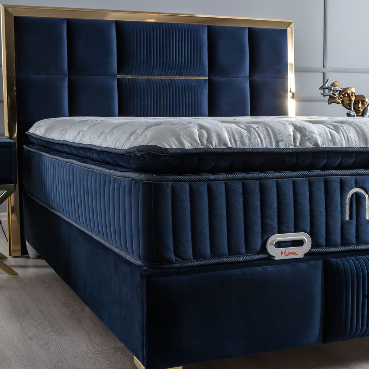 Luxury Upholstered Bed with Storage, Nova